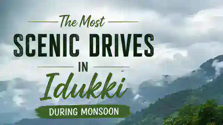 Scenic monsoon drive through the misty hills and winding roads of Idukki, Kerala