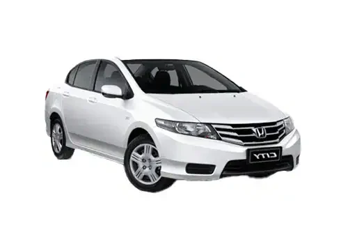White Honda City car available for Kerala taxi services and airport transfers.