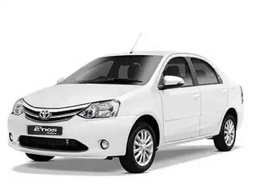 Tayota Etios sedan car available for Kerala taxi services and travel.